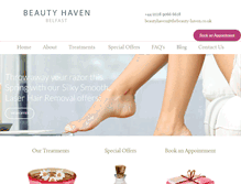 Tablet Screenshot of beautyhavenbelfast.com